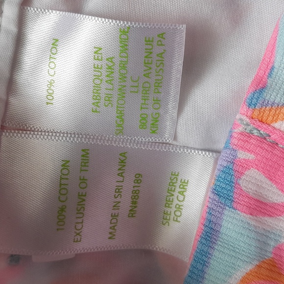 LILLY PULITZER buttercup shorts in too much bubbly  size 2 - Picture 9 of 16